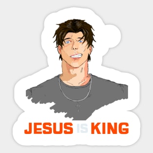 Jesus is King Sticker